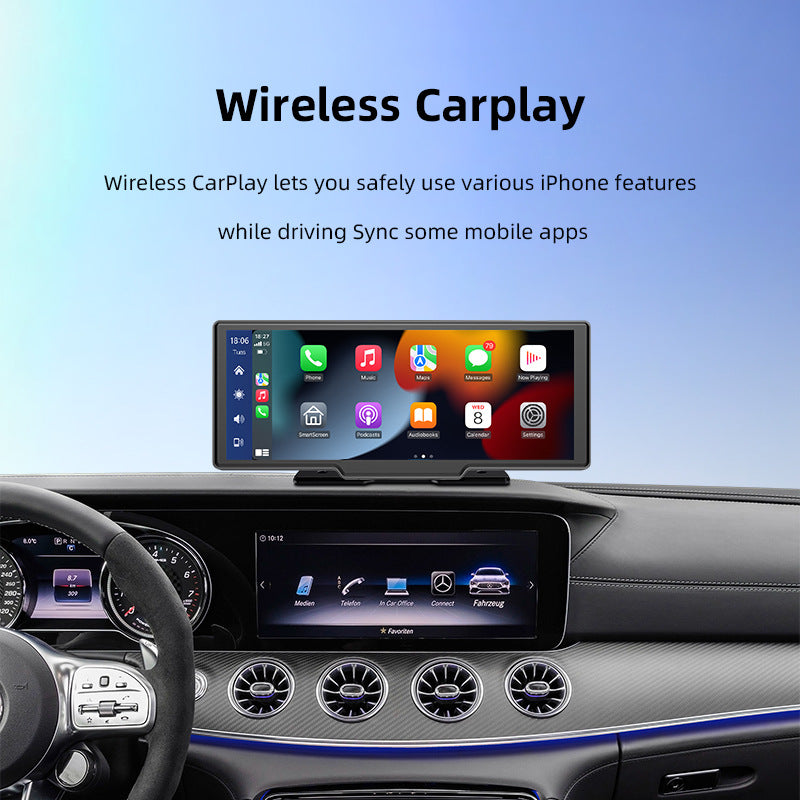 Navigation 10.26 Inch Wireless Carplay And Car Recorder - lotsofthingshere