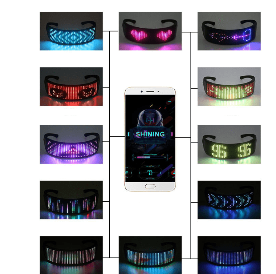 LED display glasses for dj music party - lotsofthingshere