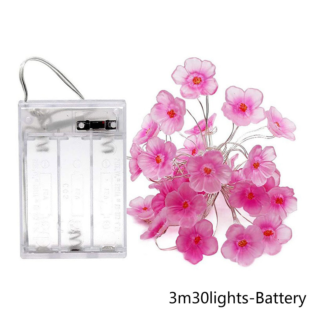 LED Light String Solar Cherry Blossom Lamp