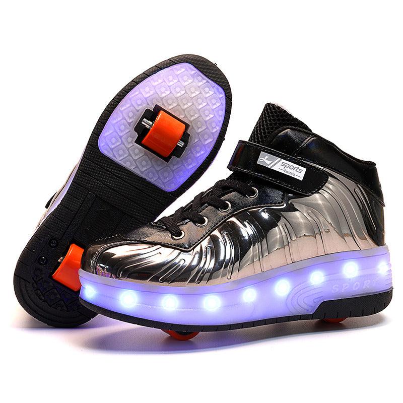 LED light children's wheel shoes - lotsofthingshere