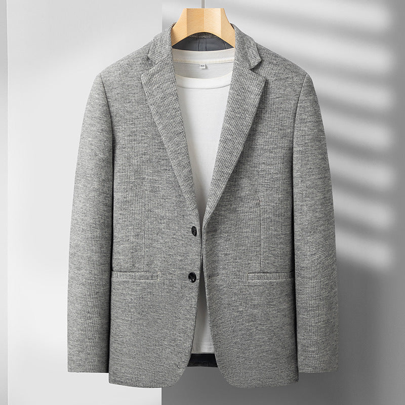 Spring And Autumn New Spandex Blended Casual Suit Jacket