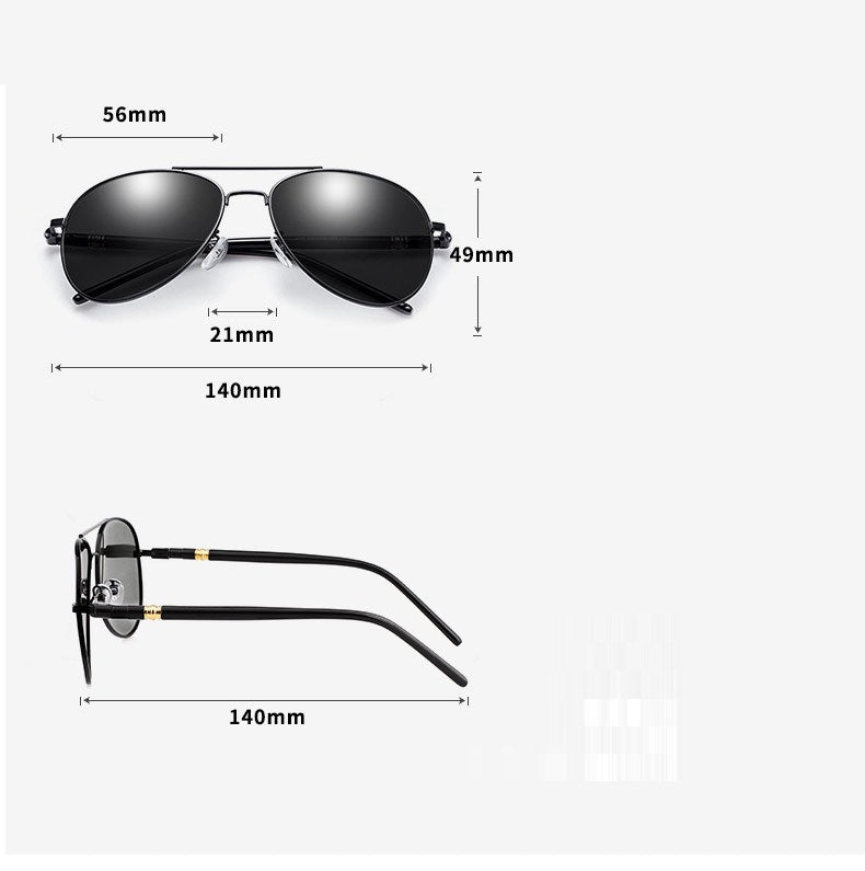 209 Polarized Sunglasses Color Changing Day And Night Dual-purpose Sunglasses Aviator Sunglasses Glasses For Driving