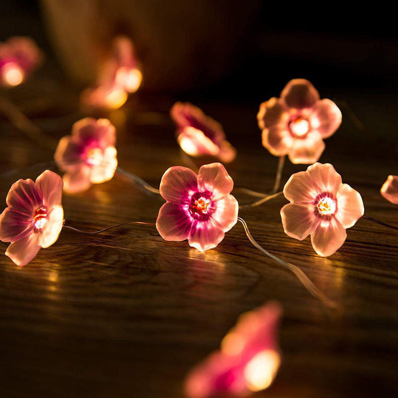 LED Light String Solar Cherry Blossom Lamp