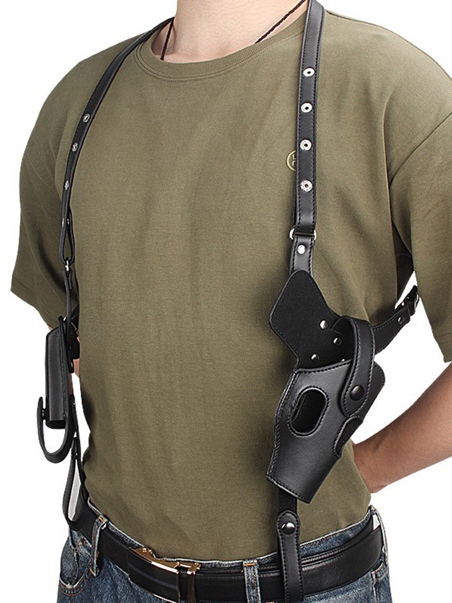 Cross-border Underarm Concealed Quick-draw Holster Outdoor Tactical Pistol Pouch Type 92 Genuine Leather Holster Prop Gun Holster