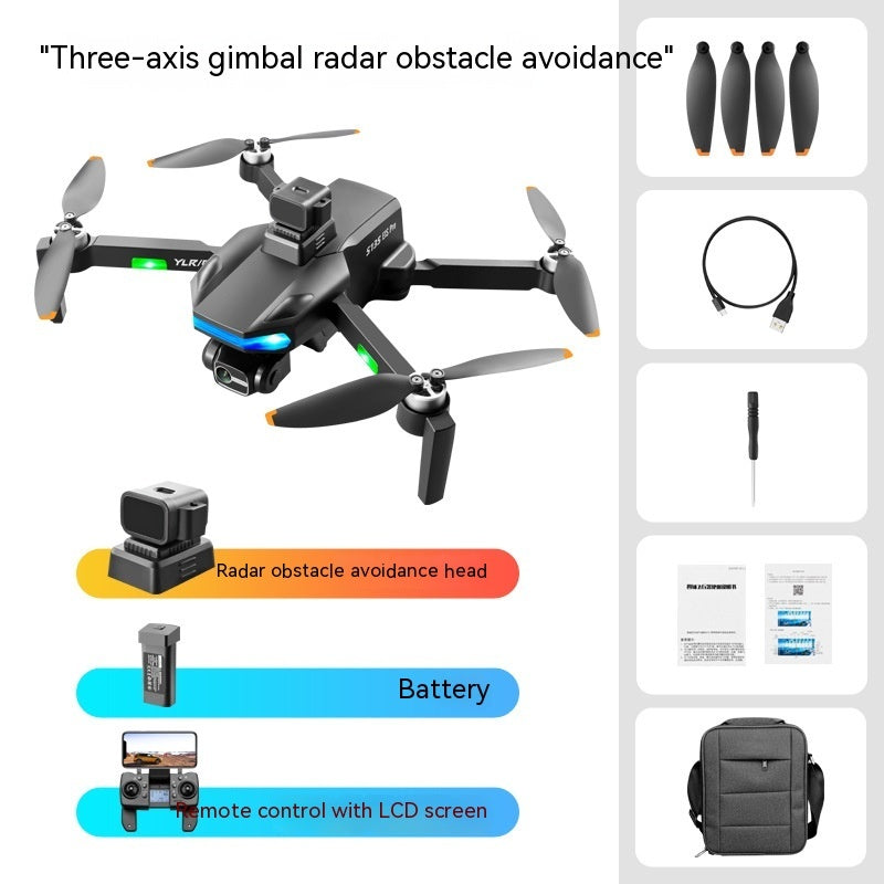 Folding UAV Three-axis Stable PTZ Anti-shake HD