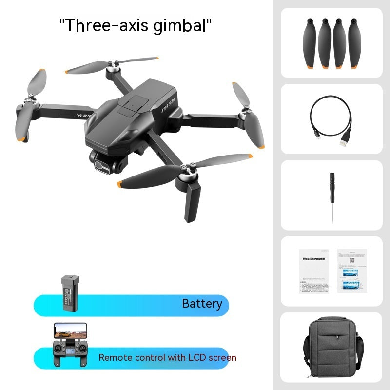 Folding UAV Three-axis Stable PTZ Anti-shake HD