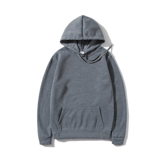 Cotton Fleece Solid Color Hoodie Sweatshirt