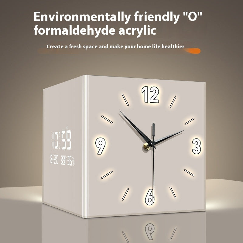 Living Room Corner Electronic Wall-mounted Clock