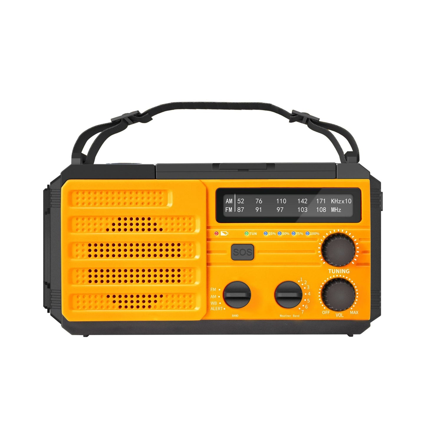 Outdoor Solar Powered Hand Cranked Emergency Radio - lotsofthingshere