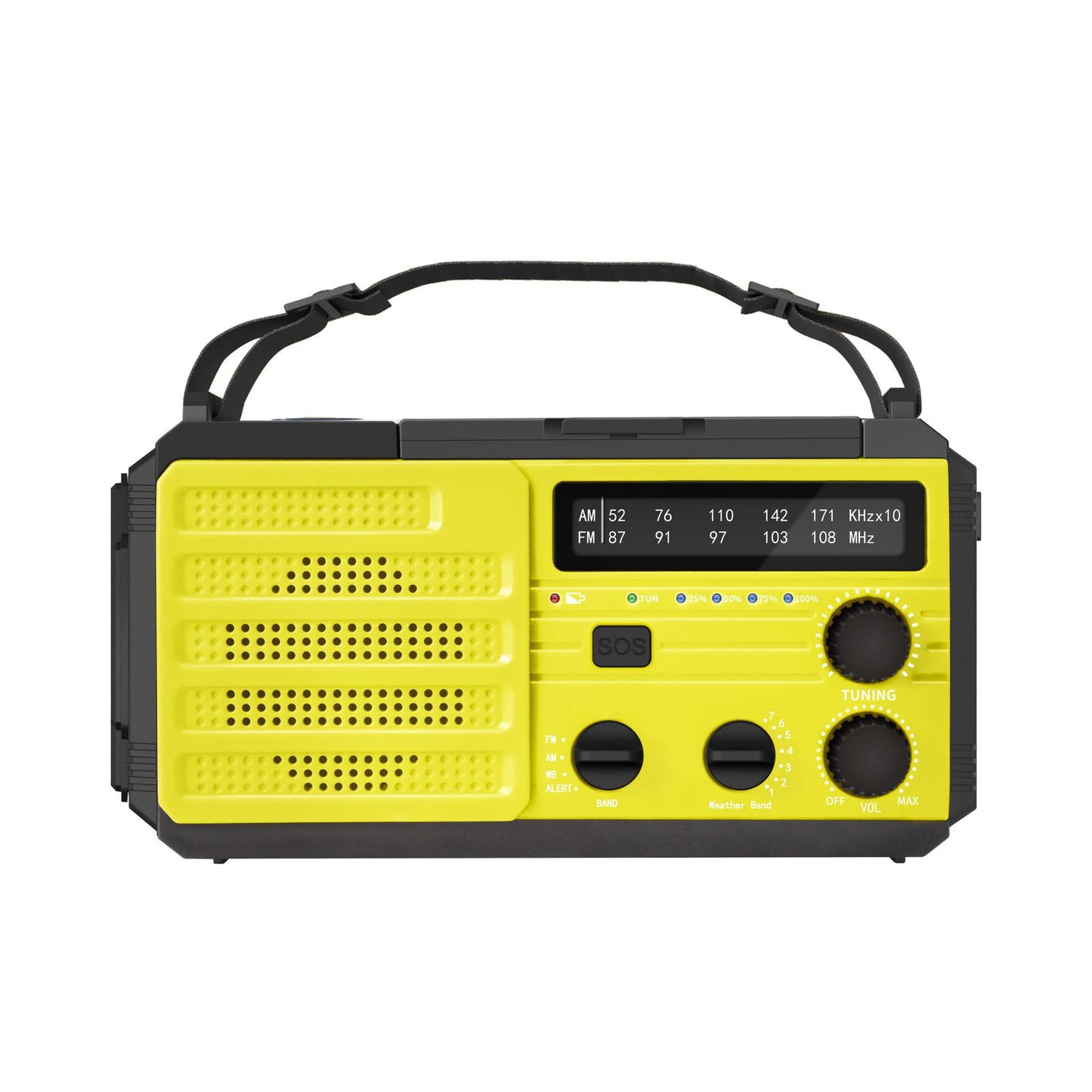 Outdoor Solar Powered Hand Cranked Emergency Radio - lotsofthingshere